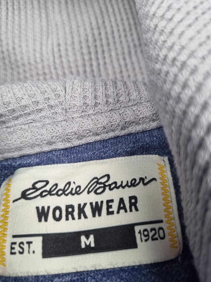 Sweat à capuche Eddie Bauer bleu – Taille M Homme - photo numéro 6