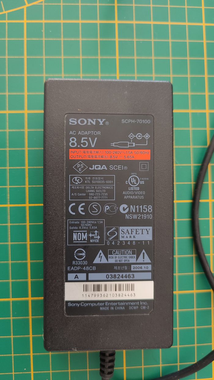Alimentation adaptateur secteur SCPH-70100 pièce détachée console de jeux Sony Playstation 2 Ps2 SCP - photo numéro 3