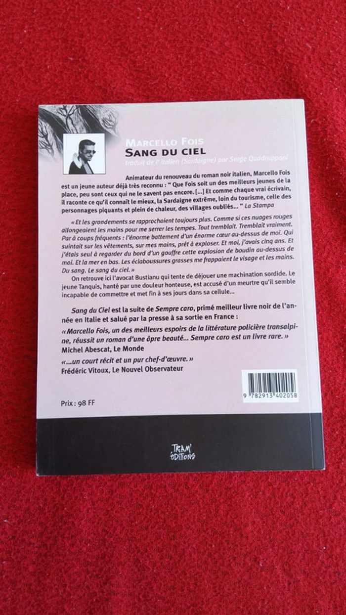 Sang du ciel - Marcello Fois - photo numéro 3