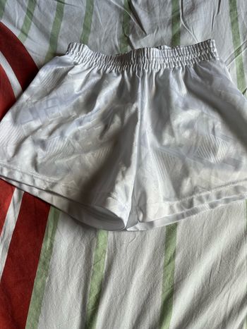 Short blanc foot 8-10ans décathlon