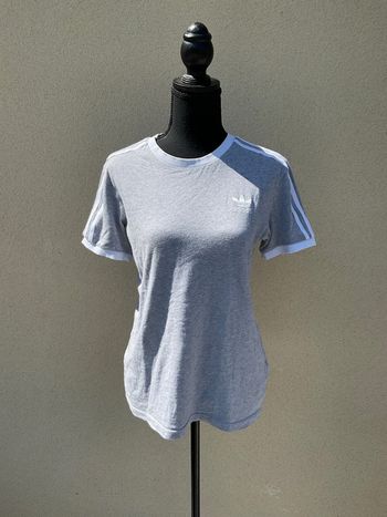 T shirt gris chiné adidas