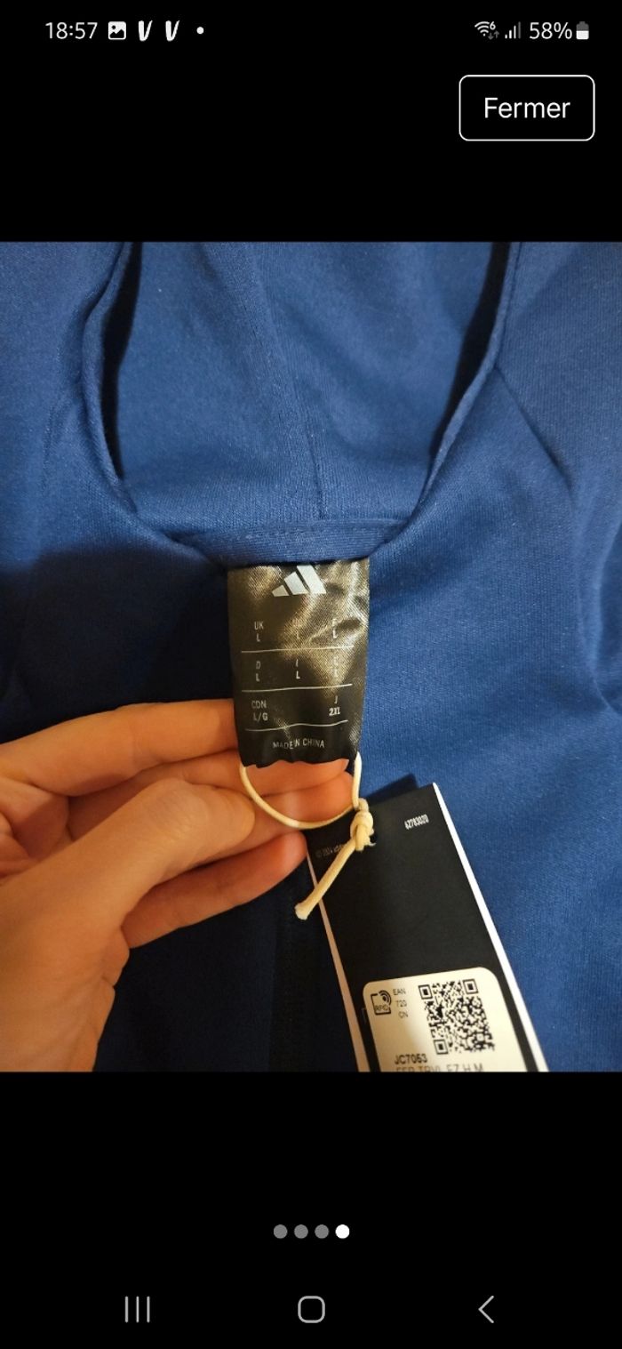 Veste Adidas XV de france - photo numéro 4