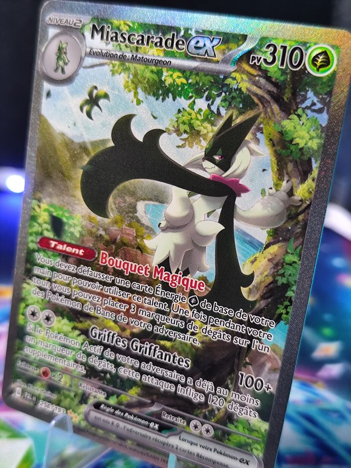 Carte pokémon neuve 🇨🇵 Miascarade Ex 256/191 FA Évolution à Paldéa - photo numéro 3