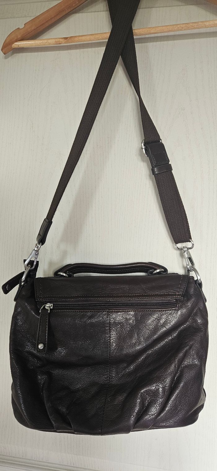 Sac à main cuir  Fuchsia - photo numéro 5