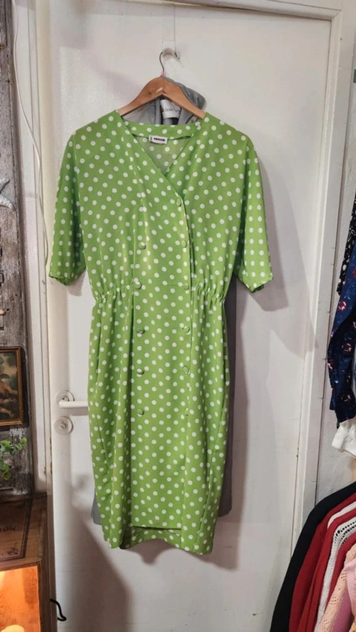 Superbe robe à pois fluide Rodier - photo numéro 3