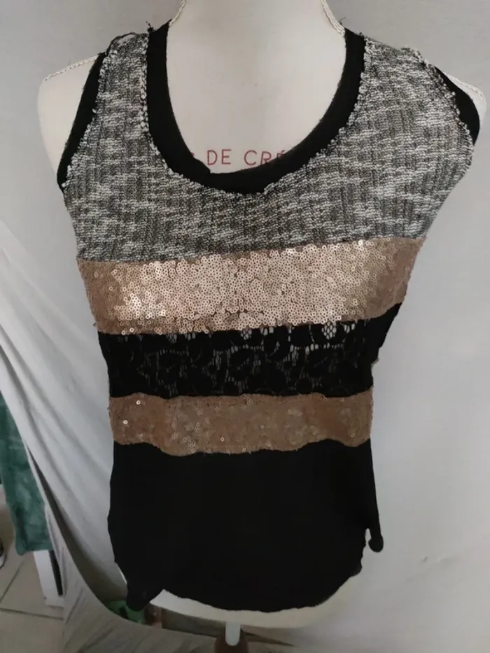 Débardeur sequins - photo numéro 2