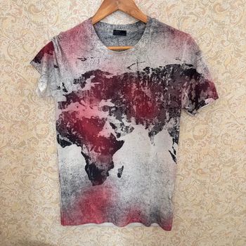 T-shirt • rouge noir & blanc • S 🌿