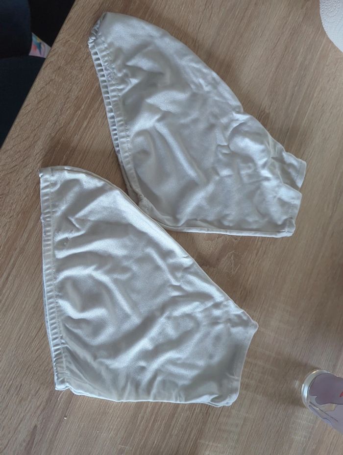 Protège patins blanc satin - photo numéro 2