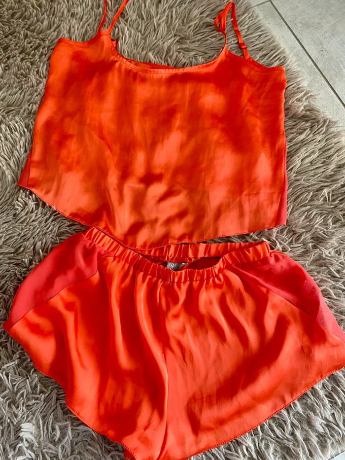 Ensemble Caraco et short orange ASOS taille XS 🍊