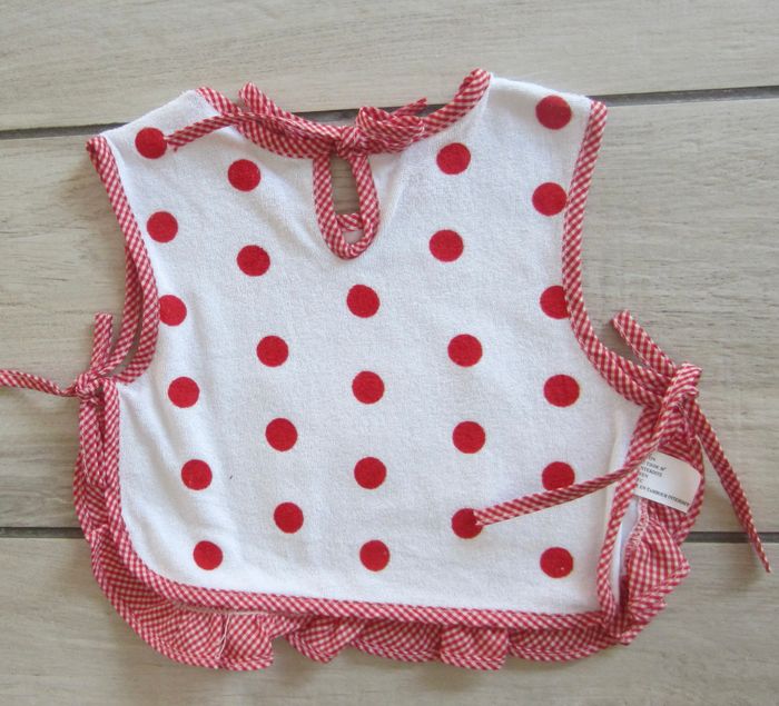 Bavoir/tablier neuf bébé fille - photo numéro 2