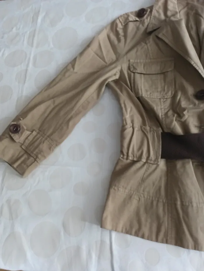 Veste blazer femme Autre Ton taille 38 style rétro chic cintrée avec ceinture intégrée - photo numéro 3