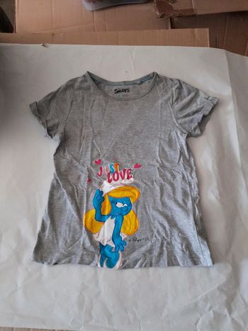 Tee shirt schtroumphette