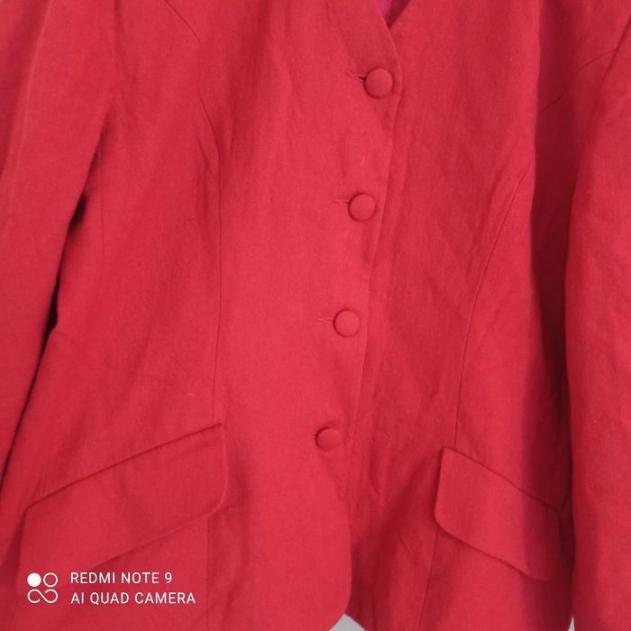 Blazer en laine orangé t42/44 - photo numéro 6