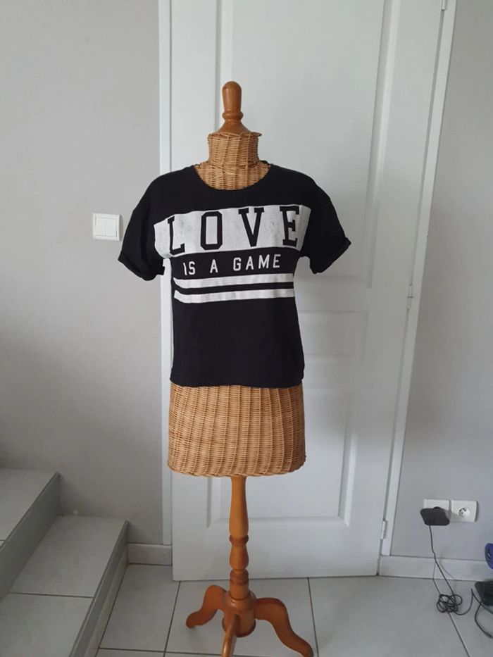 t-shirt noir taille 1 cache cache GA1