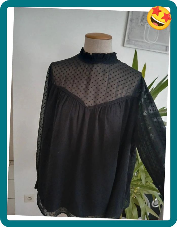 Blouse Noire Taille L🌿💝 - photo numéro 4