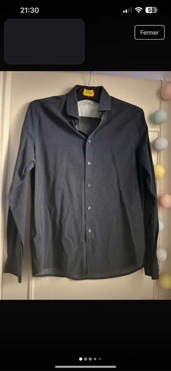 Chemise homme marine