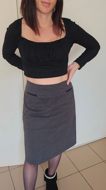 Jupe droite un jour ailleurs taille L