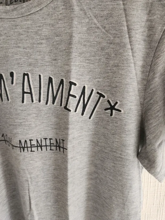 Tee-shirt manches courtes gris Celio M - photo numéro 7