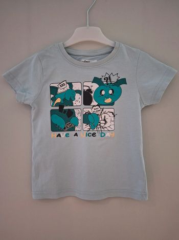 T-shirt manches courtes gémo bleu 3ans