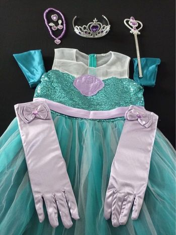 Déguisement robe sirène et accessoires 4-5ans
