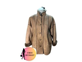 Manteau Beige André Sales - Taille XL - Parfait État.