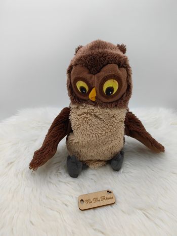 Doudou marionnette hibou chouette Ikea marron