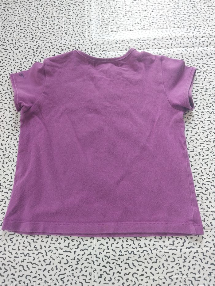 T-shirt Jean Bourget violet 3 ans – plein de charme - photo numéro 4