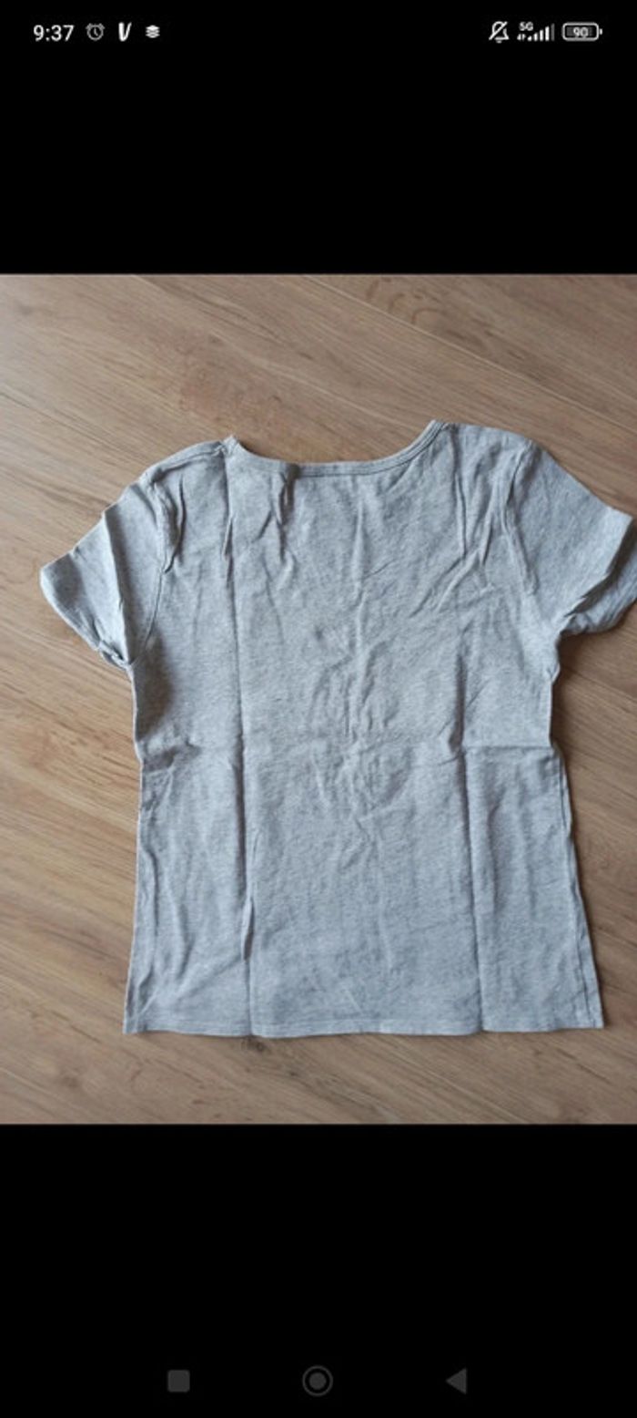 T-shirt de sport gris today i choose joy Decathlon 10 ans 11 ans - photo numéro 5