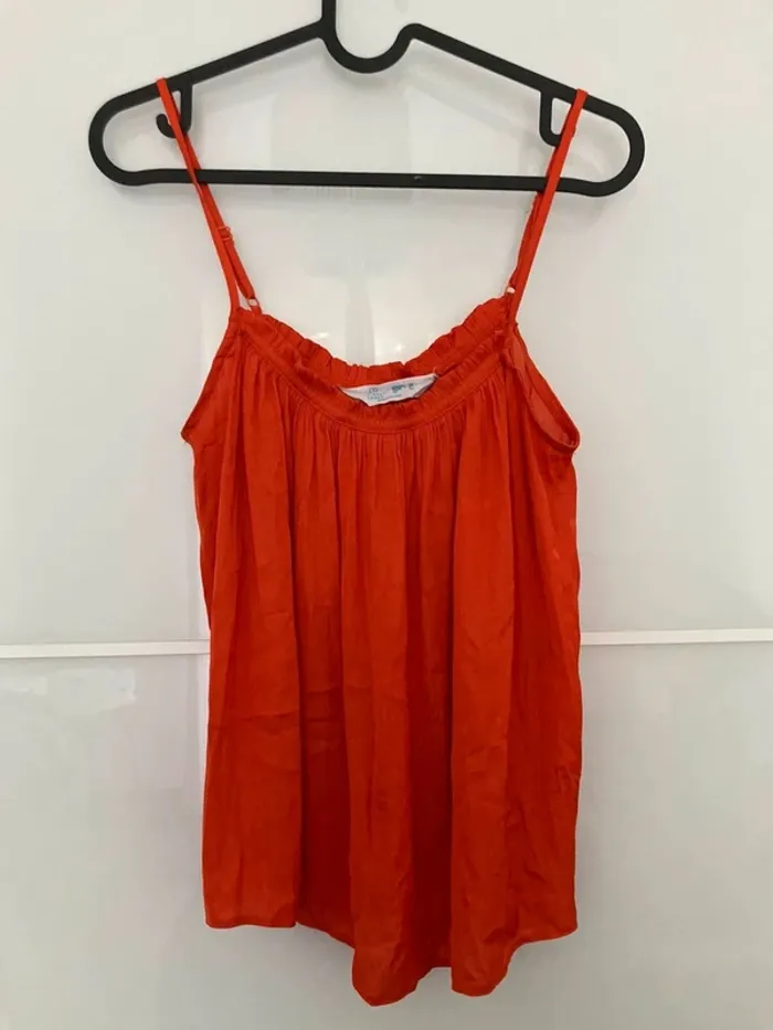 Caraco débardeur fluide coquelicot