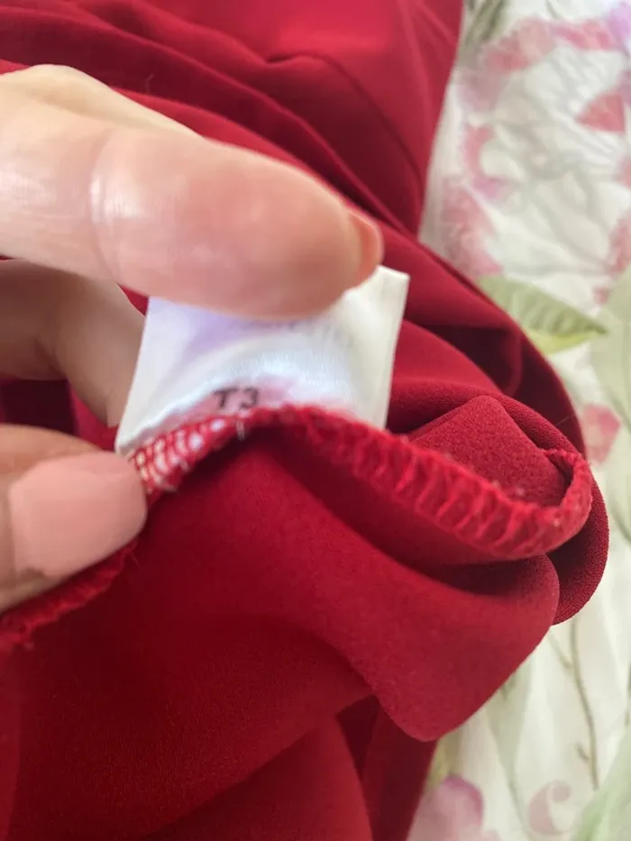 Jolie petite robe bordeaux - photo numéro 3