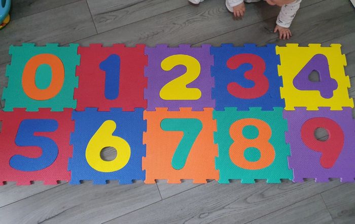 Tapis dalles en mousse chiffres
