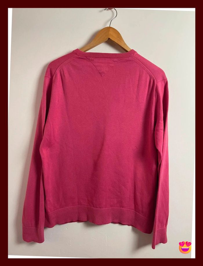 Pull Tommy Hilfiger – Homme – Taille L – Rose – Col V – État impeccable - photo numéro 4