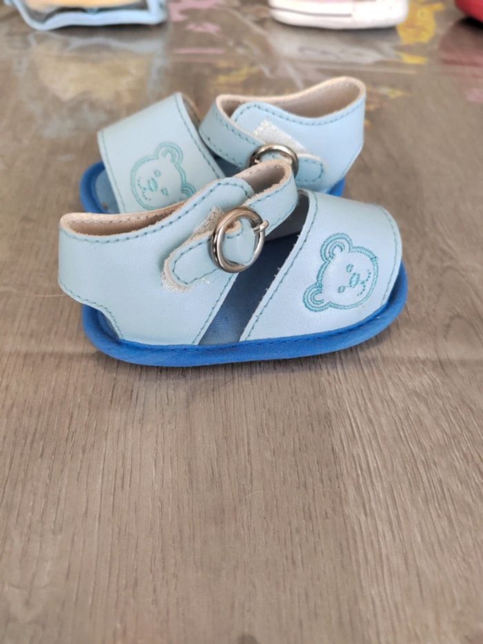 Sandales bébé bleu P16 - photo numéro 2