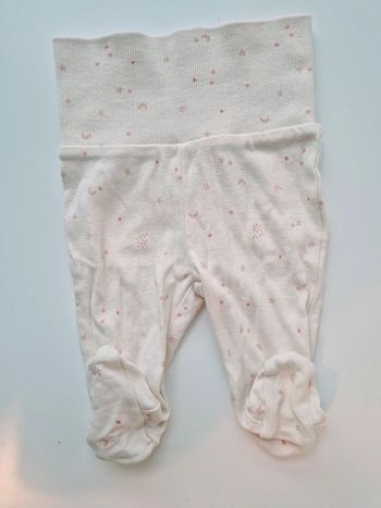 Kiabi pantalon bébé taille 1 mois 55 cm chaussons intégrés
