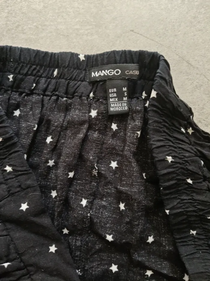 Jupe noire étoiles blanches Mango T.M - photo numéro 2