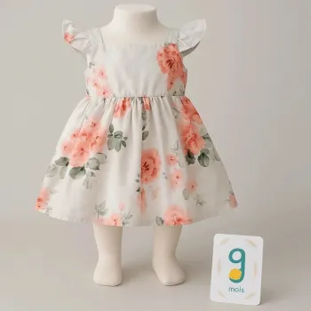 Robe bébé fleurie Taille 9-12 mois