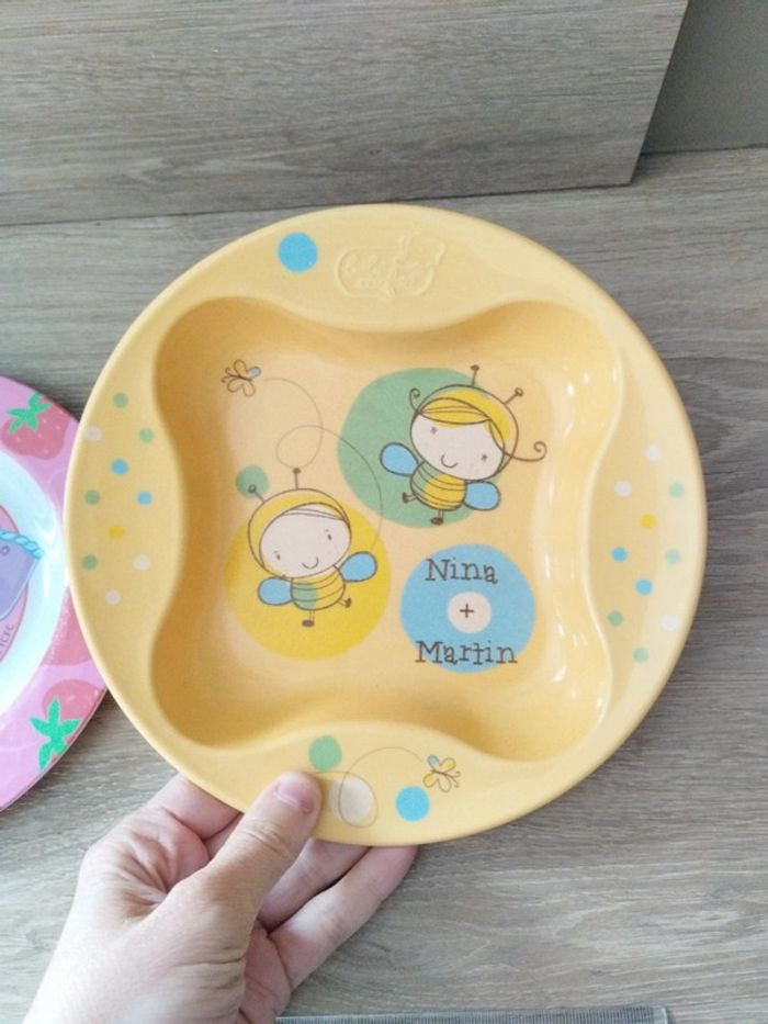 Lot de 2 assiettes bébé - photo numéro 3