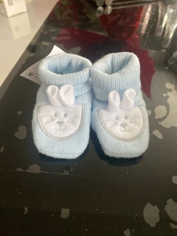 Chausson bébé bleu