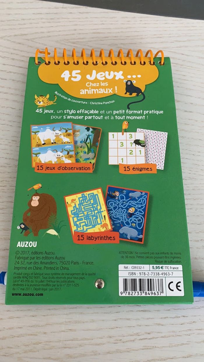 Livre 45 jeux effaçables Auzou - photo numéro 7