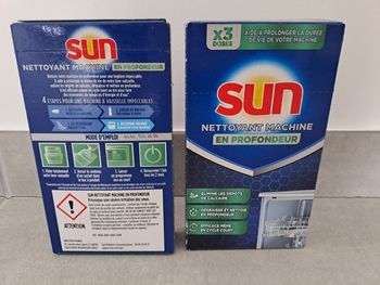 Lot 2 Neuf - Sun Nettoyant Machine Lave-Vaisselle - 6 Doses