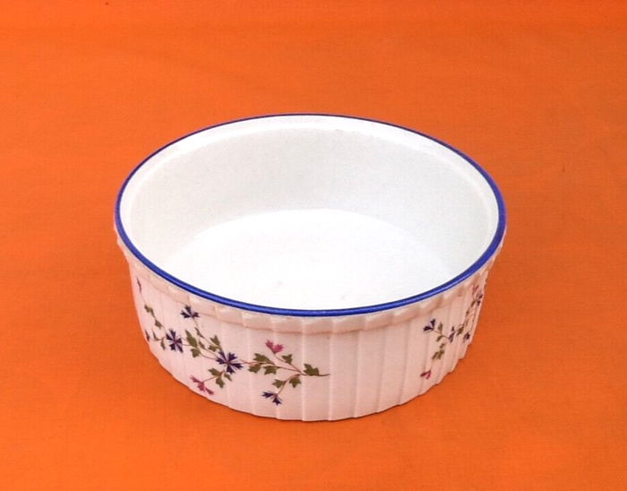 Années 1930 Plat à soufflé N° 1 Décor floral "aux barbeaux" L.L (Louis Lourioux) Foëcy - photo numéro 7