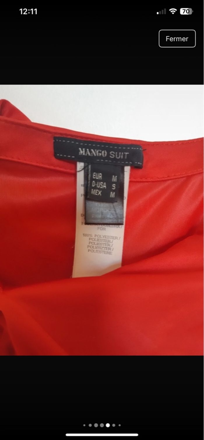 Superbe robe rouge Mango Suits – Taille M - photo numéro 3