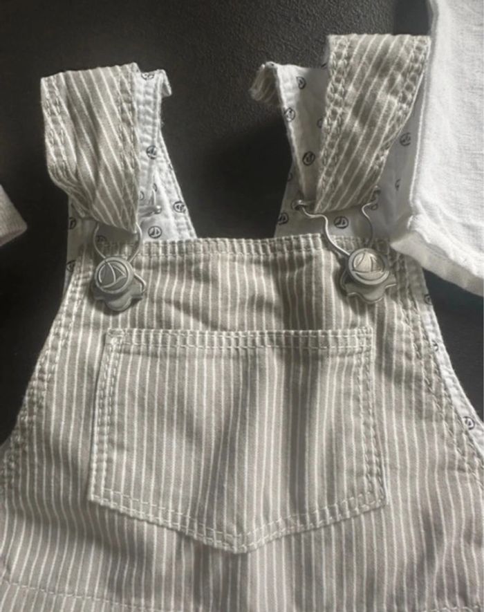 Ensemble body salopette garçon Petit Bateau 6 mois - photo numéro 12