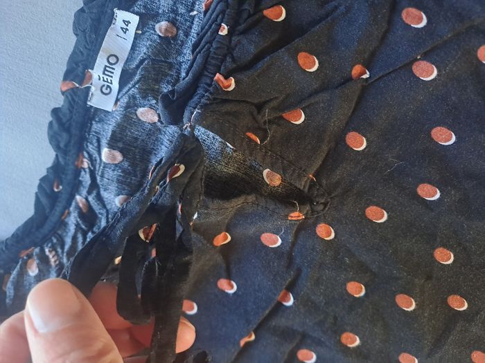 Blouse fluide noir à pois Gemo Taille 44 - photo numéro 6