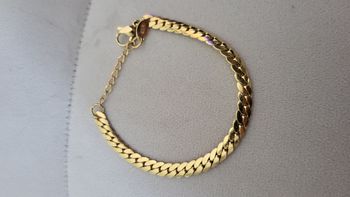 Gourmette en plaqué or 18k