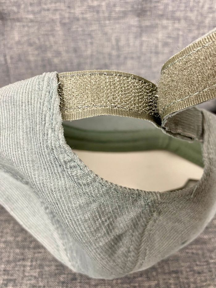 RARE American Crew Casquette ajustable en velours côtelé Vert NЕUF - photo numéro 6