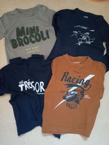 Lot t shirt manches longues