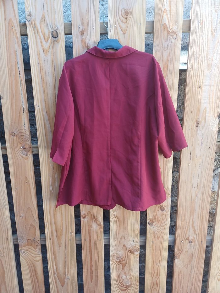 Jolie veste légère rouge bordeaux - photo numéro 6