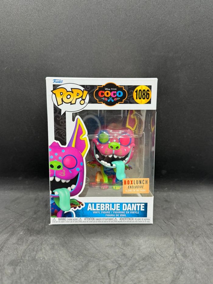 Funko pop Disney Coco Alebrije Dante 1086 Boxlunch glows - photo numéro 2