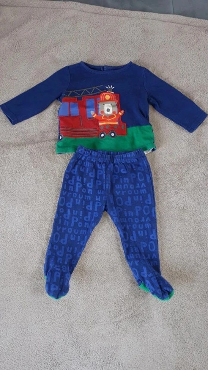 Lot 3 pyjamas printemps été garçon 9 mois - photo numéro 2